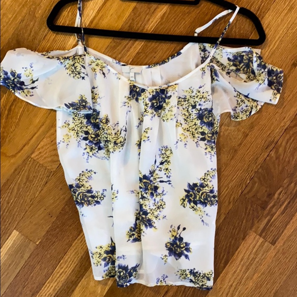Joie Silk Off the Shoulder Blouse XXS